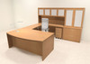 7pc Modern Contemporary U Shaped Executive Office Desk Set, #RO-ABD-U13