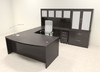 7pc Modern Contemporary U Shaped Executive Office Desk Set, #RO-ABD-U15