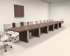 Modern Boat Shaped 24' Feet Conference Table, #OF-CON-CP39