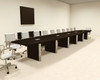 Modern Boat Shaped 24' Feet Conference Table, #OF-CON-CP40