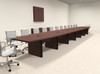 Modern Boat Shaped 28' Feet Conference Table, #OF-CON-CP47