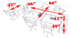 Four Persons Modern Office Divider Workstation Desk Set, #CH-AMB-FP28