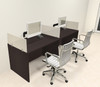 Two Person Modern Divider Office Workstation Desk Set, #CH-AMB-SP62