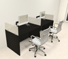 Two Person Modern Divider Office Workstation Desk Set, #CH-AMB-SP63