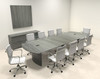 Modern Contemporary 12' Feet Conference Table, #MT-MED-C11