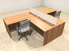 Two Person L Shaped Divider Office Workstation Desk Set, #OT-SUL-SP41