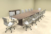 Modern Contemporary Boat Shaped 16' Feet Conference Table, #MT-STE-C17