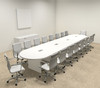 Modern Racetrack 18' Feet Conference Table, #OF-CON-C115