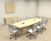 Modern Boat Shaped Cube Leg 10' Feet Conference Table, #OF-CON-CQ18