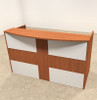 2pc Rectangular Modern Acrylic Panel Office Reception Desk, #OT-SUL-R13