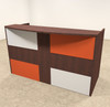 2pc Rectangular Modern Acrylic Panel Office Reception Desk, #OT-SUL-RM38