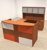 5pc U Shaped Modern Acrylic Panel Office Reception Desk, #OT-SUL-RM41