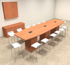 Boat Shape Counter Height 14' Feet Conference Table, #OF-CON-CT14