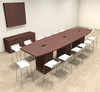 Boat Shape Counter Height 14' Feet Conference Table, #OF-CON-CT15