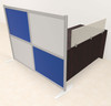 One Person Workstation w/Acrylic Aluminum Privacy Panel, #OT-SUL-HPB3