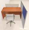 One Person Workstation w/Acrylic Aluminum Privacy Panel, #OT-SUL-HPB37