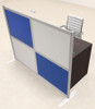 One Person Workstation w/Acrylic Aluminum Privacy Panel, #OT-SUL-HPB63