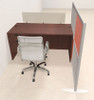 One Person Workstation w/Acrylic Aluminum Privacy Panel, #OT-SUL-HPO110