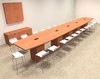 Boat Shape Counter Height 24' Feet Conference Table, #OF-CON-CT44