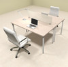 Two Persons Modern Acrylic Divider Workstation, #MT-FIV-FP2