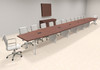 Modern Boat shaped 28' Feet Metal Leg Conference Table, #OF-CON-CV74