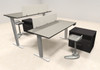 Two Persons Modern Power Height Adjustable Leg Divider Workstation, #AL-OPN-HP32