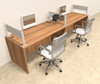 Two Person Modern Aluminum Organizer Divider Office Workstation, #OT-SUL-SPW1