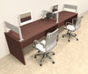 Two Person Modern Aluminum Organizer Divider Office Workstation, #OT-SUL-SPW2