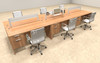 Six Person Modern Aluminum Organizer Divider Office Workstation, #OT-SUL-FPW21