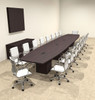 Modern Boat Shaped Cube Leg 20' Feet Conference Table, #OF-CON-CQ60