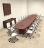 Modern Boat Shaped Cube Leg 22' Feet Conference Table, #OF-CON-CQ66