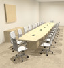 Modern Boat Shaped Cube Leg 24' Feet Conference Table, #OF-CON-CQ72
