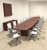 Modern Boat Shaped Cube Leg 24' Feet Conference Table, #OF-CON-CQ74