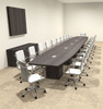 Modern Boat Shaped Cube Leg 24' Feet Conference Table, #OF-CON-CQ78