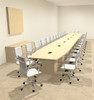 Modern Boat Shaped Cube Leg 30' Feet Conference Table, #OF-CON-CQ96