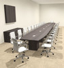 Modern Boat Shaped Cube Leg 30' Feet Conference Table, #OF-CON-CQ102