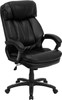 High Back Black Leather Executive Office Chair , #FF-0182-14