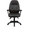 High Back Espresso Brown Leather Executive Office Chair , #FF-0332-14