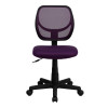 Mid-Back Purple Mesh Task Chair and Computer Chair , #FF-0049-14