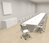 Modern Rectangular Top Cube Leg 32' Feet Conference Table, #OF-CON-CS49