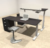 Two Persons Modern Power Height Adjustable Leg Divider Workstation, #OT-SUL-FPH16