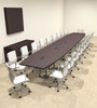 Modern Boat Shaped Steel Leg 22' Feet Conference Table, #OF-CON-CM68