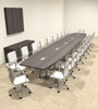 Modern Boat Shaped Steel Leg 22' Feet Conference Table, #OF-CON-CM70