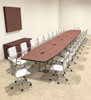 Modern Boat Shaped Steel Leg 26' Feet Conference Table, #OF-CON-CM83