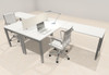 Two Person Modern Divider Office Workstation Desk Set, #OF-CON-FP1