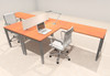 Two Person Modern Divider Office Workstation Desk Set, #OF-CON-FP3