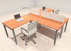 Two Person Modern Divider Office Workstation Desk Set, #OF-CON-SP3