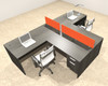 Two Person Modern Divider Office Workstation Desk Set, #OT-SUL-SPO78