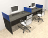 Two Person Modern Divider Office Workstation Desk Set, #OT-SUL-SPB65