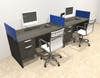 Two Person Modern Divider Office Workstation Desk Set, #OT-SUL-SPB70
